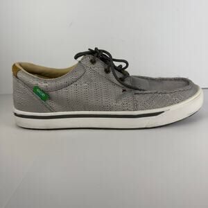 Twisted X Hooey Loper Shoes Mens Size 13 Western Gray Loafer Lace up MHYC009